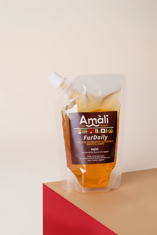 Ricarica FurDaily - mousse detergente igienizzante manto e zampe