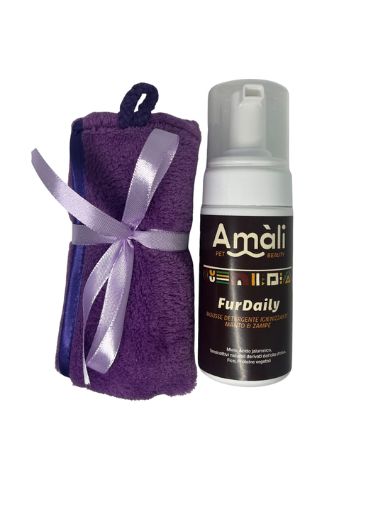 FurDaily - Mousse detergente igienizzante manto e zampe